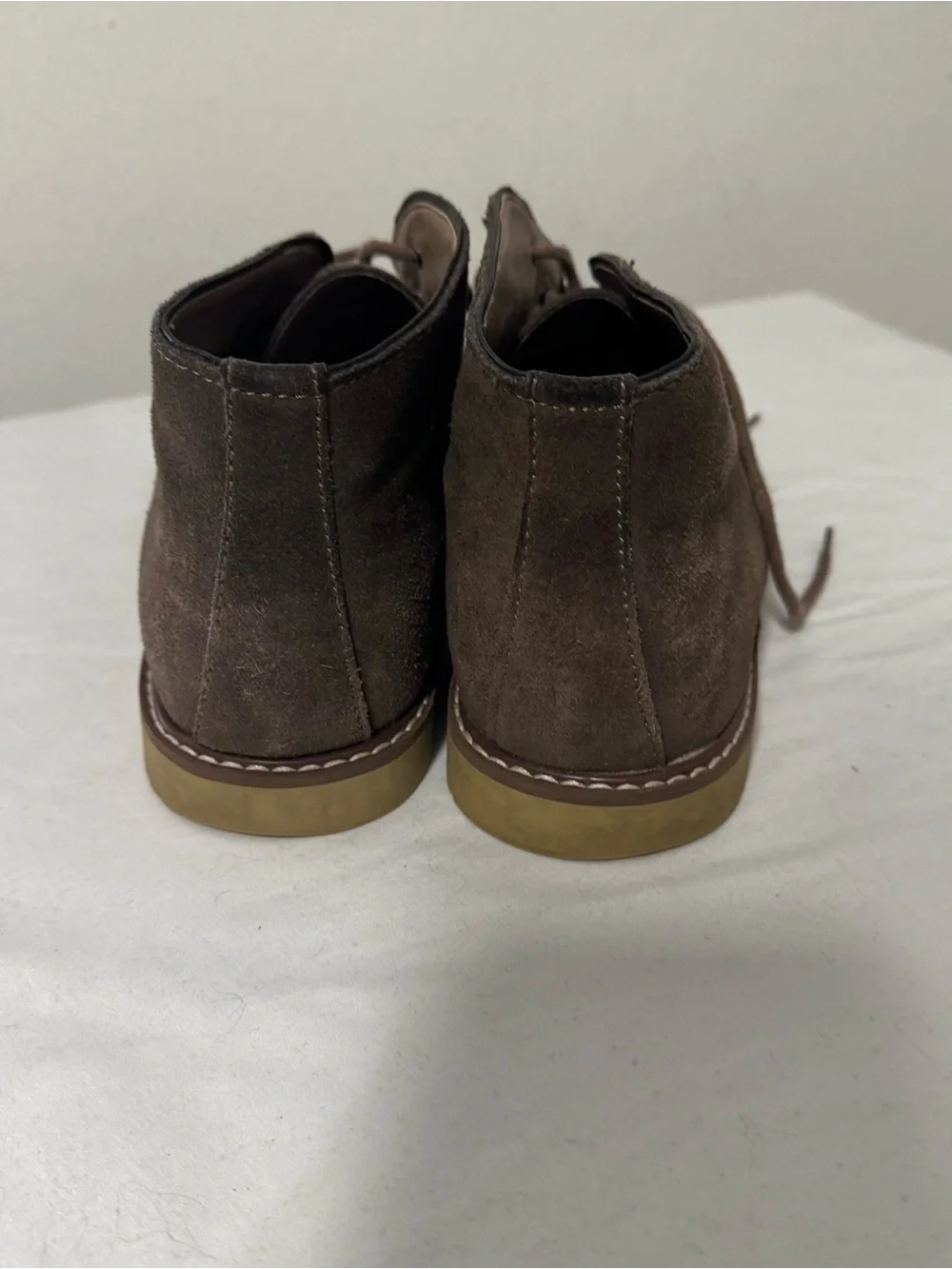 Banana Republic Men's Suede Desert Chukka Boots Brown with Tan Sole See All Pics